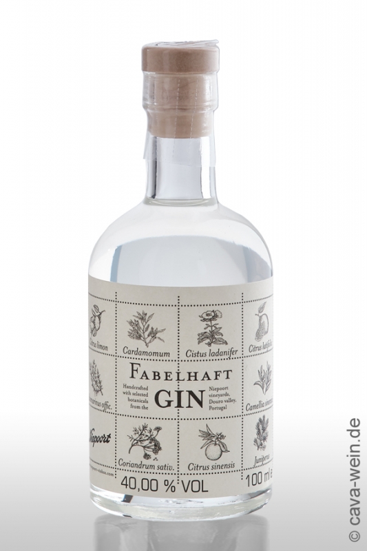 FABELHAFT Dry Gin 40% Vol., 0,1 Miniature - l